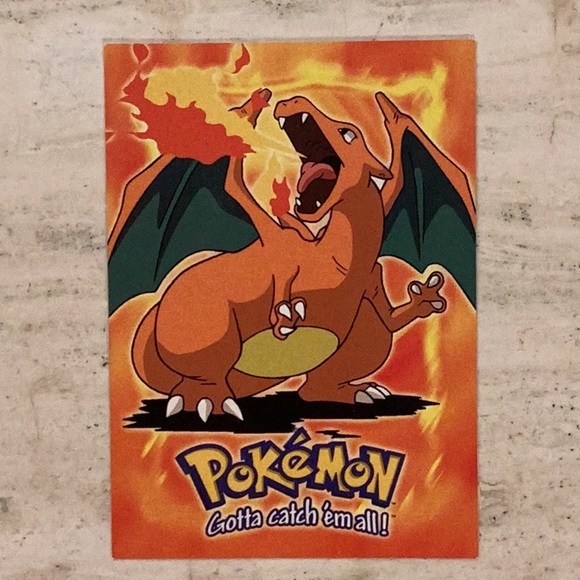 Charizard Pokemon 1999 Topps #E6 1999 Pokemon Card Movie Evolution 06 E6 of 12 - Picture 3 of 6